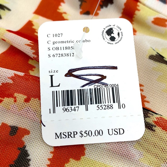 Free People Romi Ruched Mesh Skirt Size Large - Picture 8 of 13